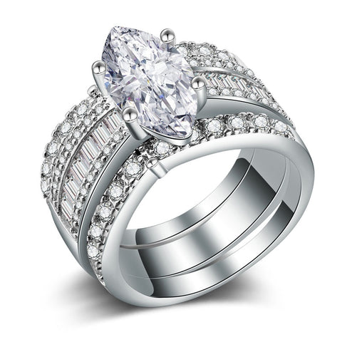 Luxury Marquise Ring Set