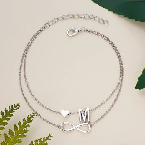 Boho A-Z Initial Chain Anklet