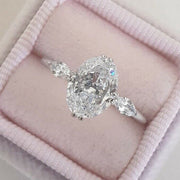 Luxurious Oval Cubic Zirconia Ring
