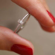 Exquisite Cubic Zirconia Versatile Stackable Rings