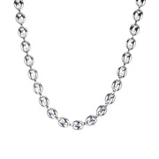 11MM Width Stainless Steel Chain Link Necklace & Bracelet Set