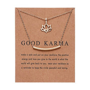 Cute Alloy Karma, Sun, Star, Butterfly, Heart, Luck, Balance, Spiritual Pendant Necklaces