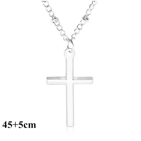 Simulated Pearl Necklace w/ Cross Variant