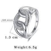 Fine 925 Sterling Silver Thread Ring