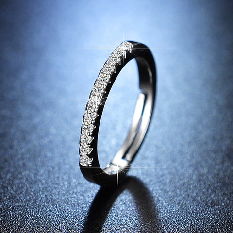 925 Sterling Silver Moissanite Classic Style Ring 1ct