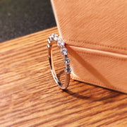 Luxurious 2Pc Sparkling Cubic Zirconia Ring Set