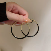 Black Crystal Twisted Big Hoop Earrings & Other Unique Hoop Earring Variants