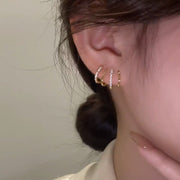 Shiny 4 Claw Stud Earrings