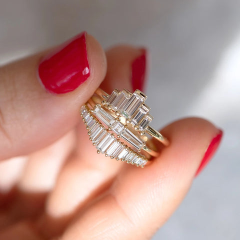 Delicate & Brilliant Zirconia Luxury Stackable Rings