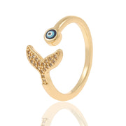 Cute Evil Eye Adjustable Fashion Ring