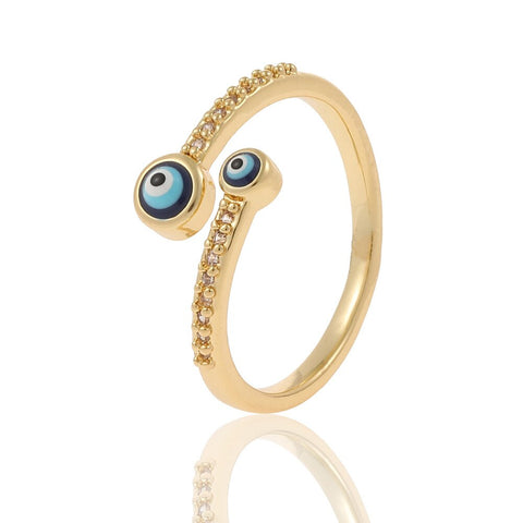 Cute Evil Eye Adjustable Fashion Ring