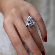 Luxury Solitaire Big Rectangle CZ  Elegant Fashion Ring