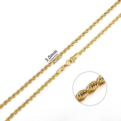 Stainless Steel Chain in  Black, Gold, Silver colors for Men