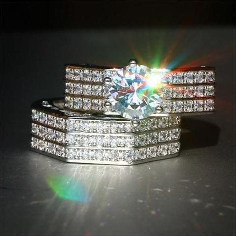 Gorgeous & Elegant Full Shiny Cubic Zircon Ring