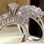 Beautiful Crystal Zircon Fashion Silver Color Ring