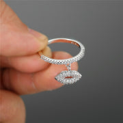 Cute Heart, Crown, & Snowflake Stacking Crystal Thin CZ Rings