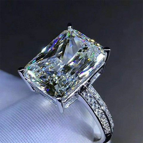 Luxurious New Fashion Big Square Crystal Stone Ring