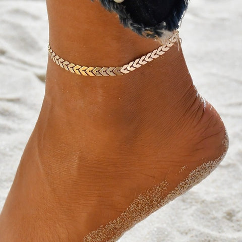Gold Ankle Bracelet - Ankle Bracelet | All Ice On Me
