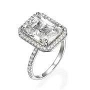 Gorgeous Crystal Square AAA Cubic Zirconia Elegant High Quality Statement Ring