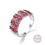 Colorful Sparkling Cubic Zircon Bague Bijoux Ring