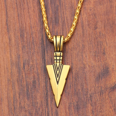 Men's Design Long Chain with Arrow Pendant