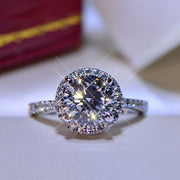 Luxury Square Shape Brilliant Cubic Zirconia Elegant Ring