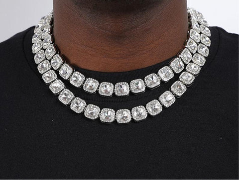 Cubic Zirconia Tennis Necklace - Tennis Necklace | All Ice On Me