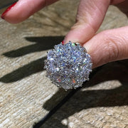 Gorgeous Full AAA Round Brilliant CZ Ring