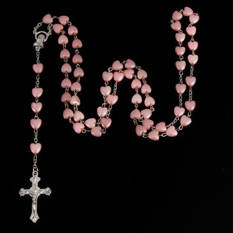 porcelain blessing rosary prayer necklace