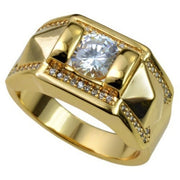 Fashion Lovers' Cubic Zirconia Yellow Gold Color Ring Set