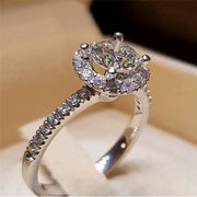 Elegant ZC Silver Ring Set